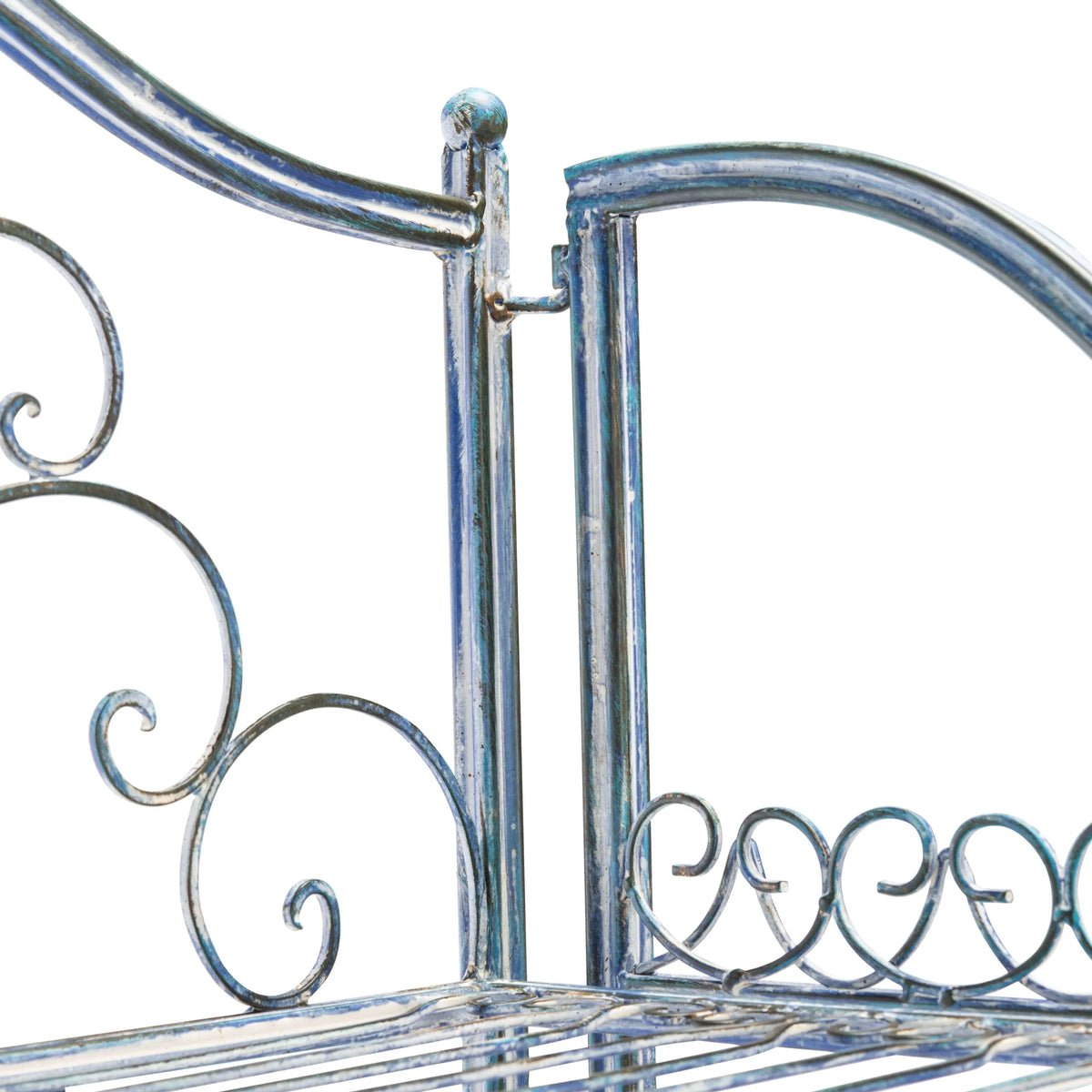 Scaffale portateglie da esterno SAFAVIEH Bryn in ferro battuto in stile vittoriano a 4 ripiani - 25 In. W x 15 In. D x 63 In. H - 25W x 15D x 63H