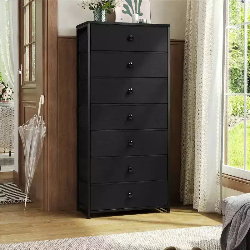 7 Drawers dressers for bedroom Chest Furniture Storage Tower Organizer Unit for Bedroom