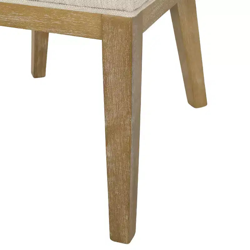 Camas Contemporary Upholstered Wood Dining Chairs (Set of 2)