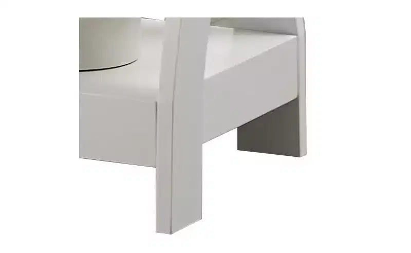 3-Tier Wooden End Table with Shelves - Square Nightstand for Bedroom or Bookshelf