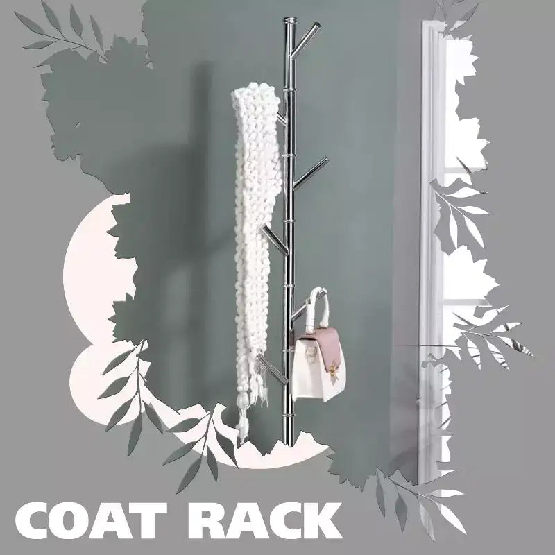 Metal Freestanding Hall Tree Coat Rack Stand for Bedroom, Hallway, Entrance, Office, Hats Coats Scarves