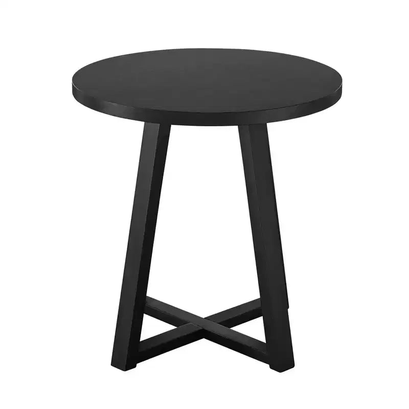Modern Harmony Wood Round End Table