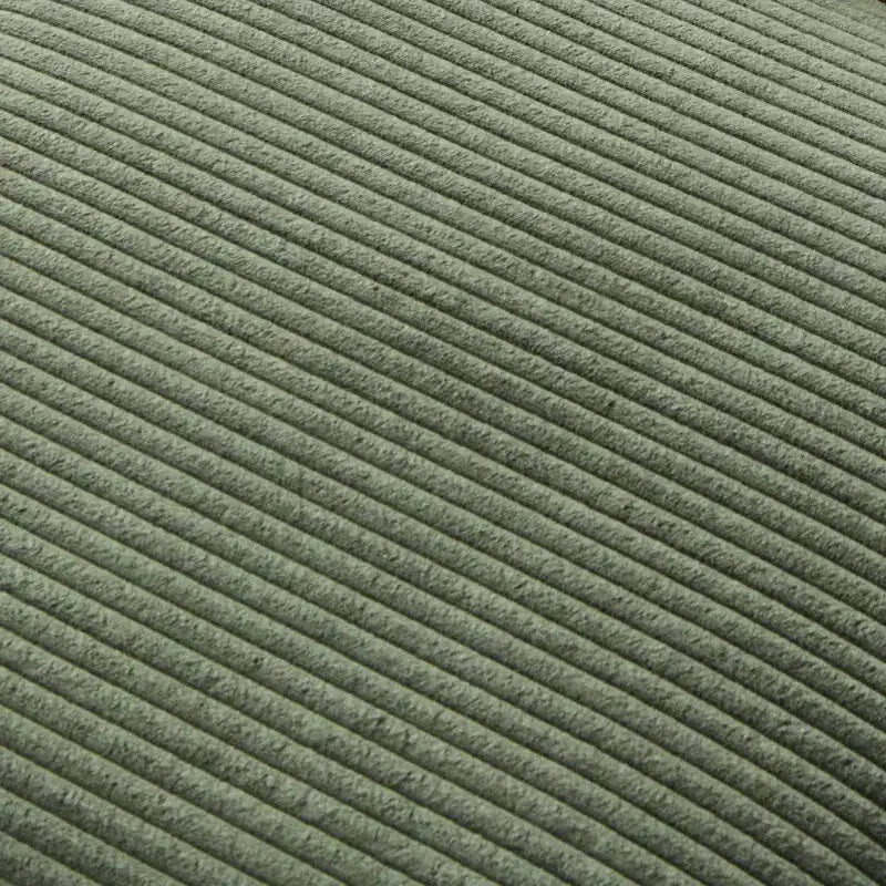 Poltrona imbottita GDFStudio Warner in velluto a coste 32W con pouf