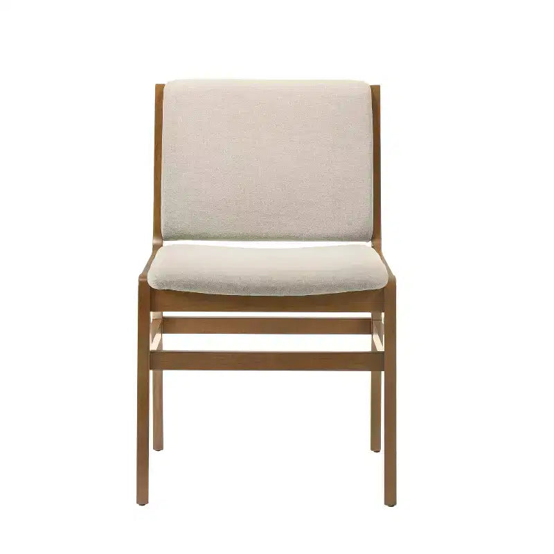 Set da pranzo Christopher Knight Home Solace da 5 pezzi in tessuto e legno di gomma, stile moderno di metà secolo