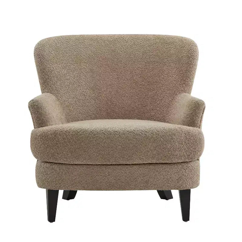 Christopher Knight Home Gerald eigentijdse set met bouclé gestoffeerde clubfauteuil en voetenbank