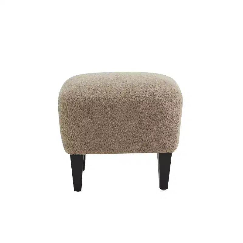 Christopher Knight Home Gerald eigentijdse set met bouclé gestoffeerde clubfauteuil en voetenbank