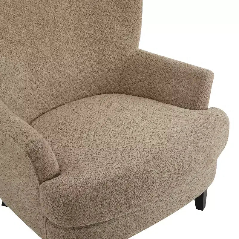 Christopher Knight Home Gerald eigentijdse set met bouclé gestoffeerde clubfauteuil en voetenbank