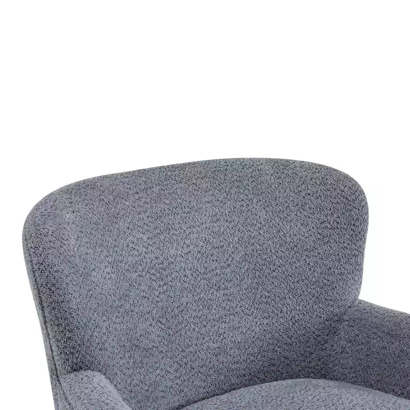 Christopher Knight Home Gerald eigentijdse set met bouclé gestoffeerde clubfauteuil en voetenbank
