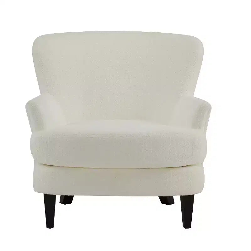 Christopher Knight Home Gerald eigentijdse set met bouclé gestoffeerde clubfauteuil en voetenbank