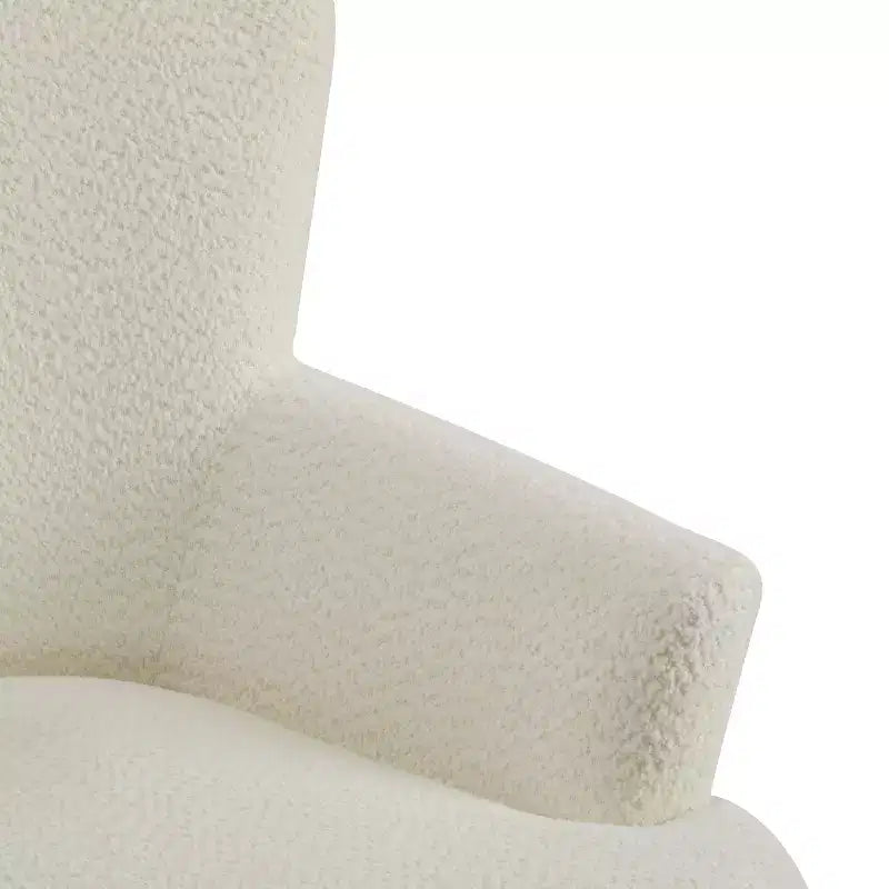 Christopher Knight Home Gerald eigentijdse set met bouclé gestoffeerde clubfauteuil en voetenbank