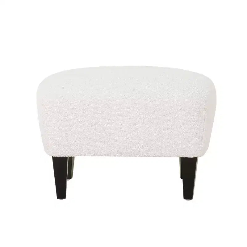 Christopher Knight Home Gerald eigentijdse set met bouclé gestoffeerde clubfauteuil en voetenbank
