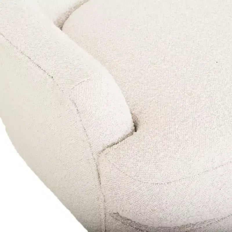 Christopher Knight Home Gerald eigentijdse set met bouclé gestoffeerde clubfauteuil en voetenbank