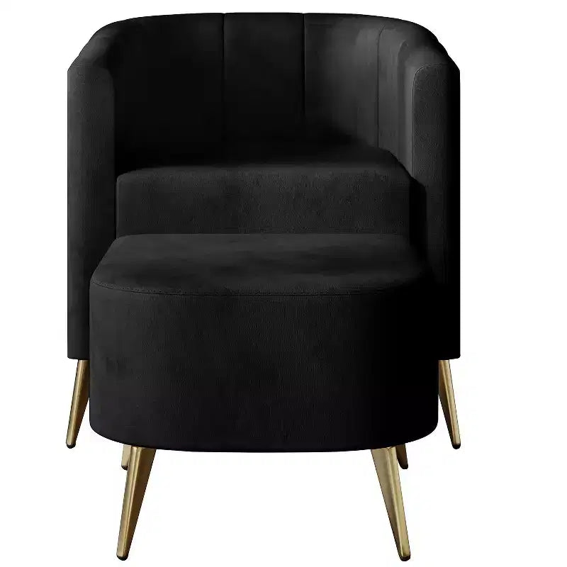 ChaletPosh Accent Chair with Stool