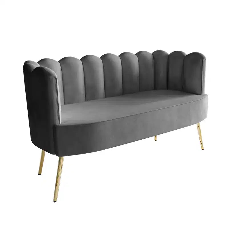 ChaletPosh baršunasta sofa s klupom i stolićem za kavu