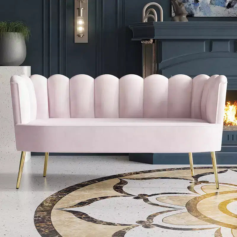 ChaletPosh baršunasta sofa s klupom i stolićem za kavu
