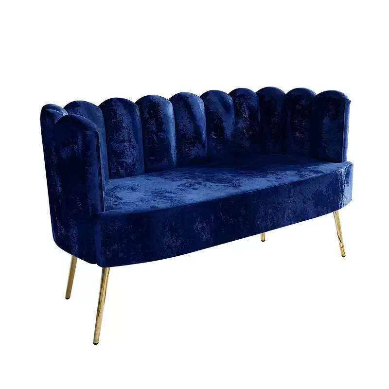 ChaletPosh baršunasta sofa s klupom i stolićem za kavu