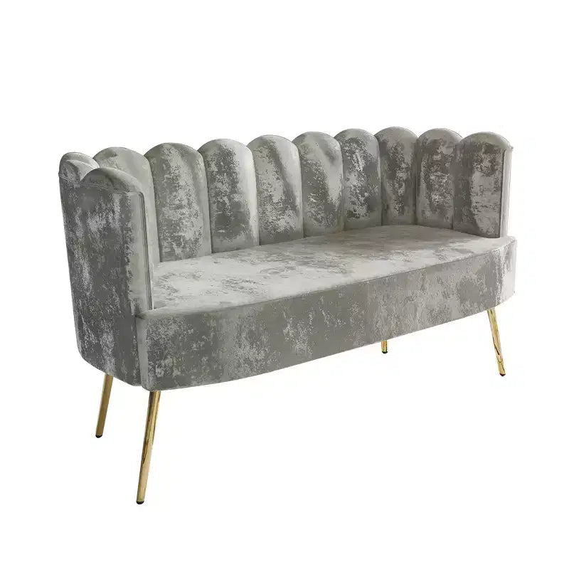 ChaletPosh baršunasta sofa s klupom i stolićem za kavu