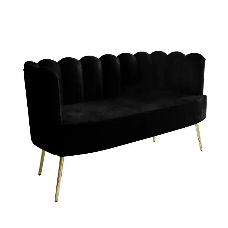 ChaletPosh baršunasta sofa s klupom i stolićem za kavu