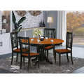 HomeStock Butterfly Leaf Dining Set Traditional Black Cherry