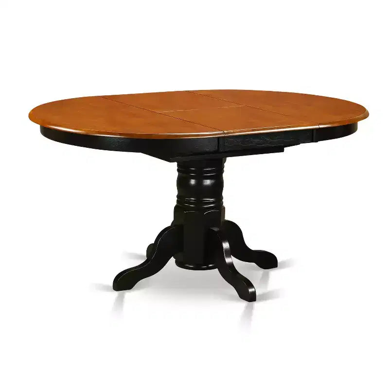 HomeStock Set da Pranzo con Piano a Farfalla Ciliegio Nero Tradizionale