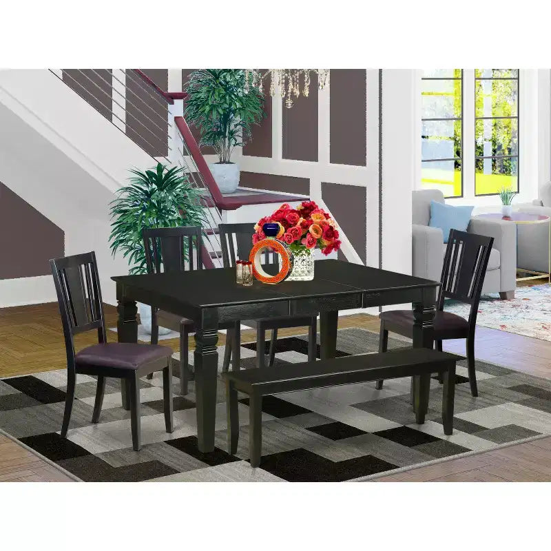 Weston Kitchen Nook Dining Set Formal Style 18in Leaf