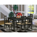 HomeStock WENI7-BMK-W 7 Piece Kitchen Table And Chair Set Buttermilk Cherry