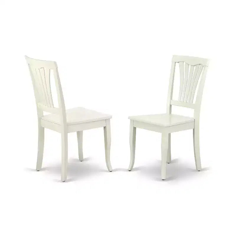 HomeStock ANAV5 Set Tavolo Rotondo da Cucina Bianco Lino