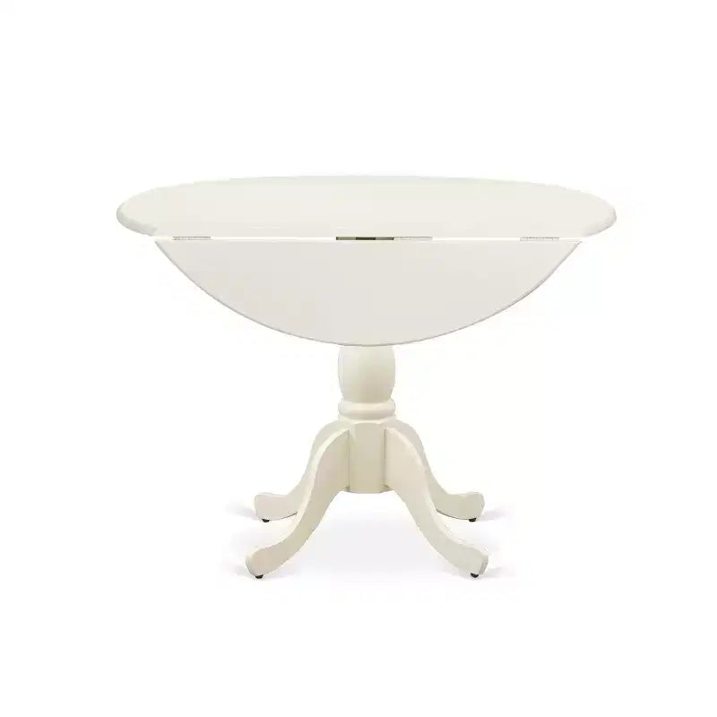 Set da Tavolo da Pranzo Rotondo HomeStock in Lino Bianco con 2 Sedie