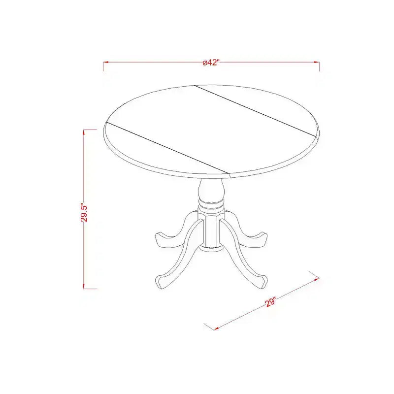 Set da Tavolo da Pranzo Rotondo HomeStock in Lino Bianco con 2 Sedie