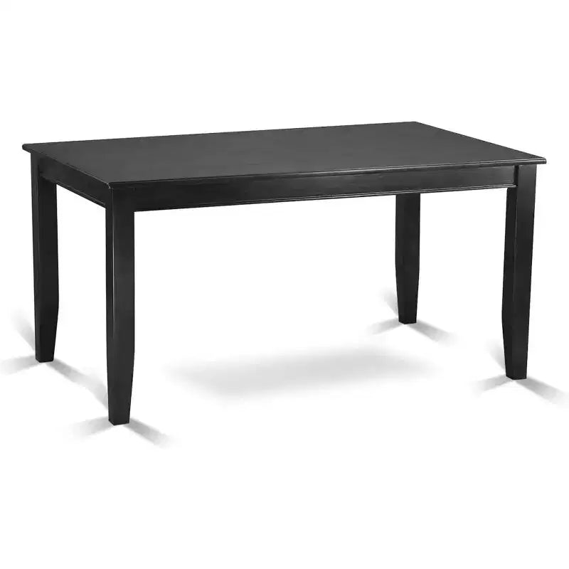 HomeStock Tavolo da pranzo moderno 7 pezzi nero