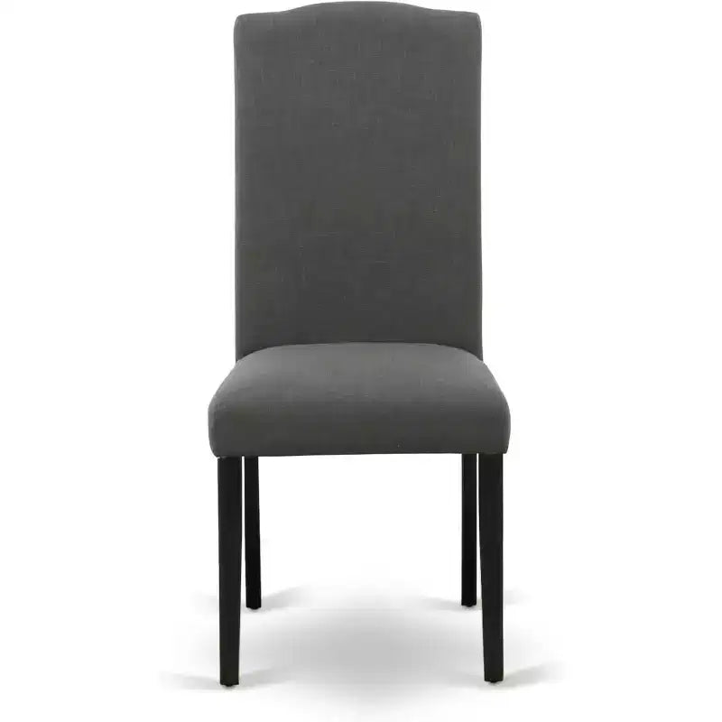 HomeStock Tavolo da pranzo moderno 7 pezzi nero