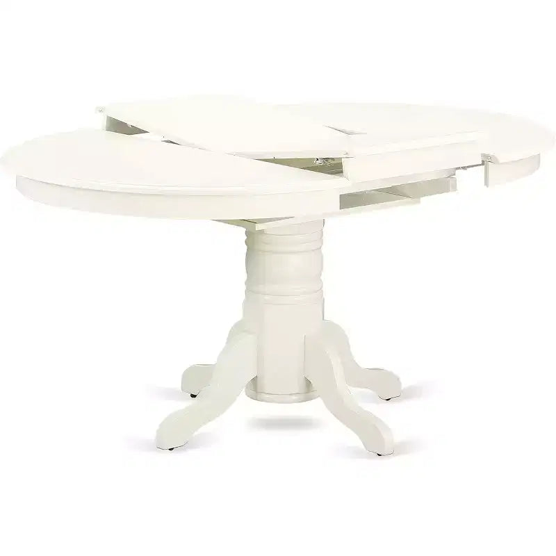 HomeStock Set da Pranzo 5 Pezzi in Lino Bianco Stile Moderno