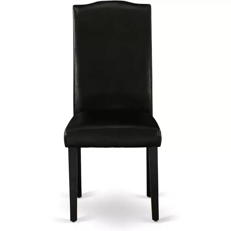Set da pranzo moderno 5 pezzi Tavolo da cucina e 4 sedie nero