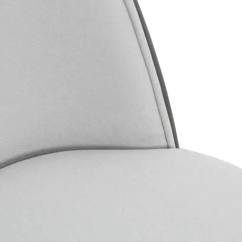 LeisureMod Verve Set da pranzo 5 pezzi - Tavolo rotondo con piano in MDF da 36, 4 sedie da pranzo laterali in pelle