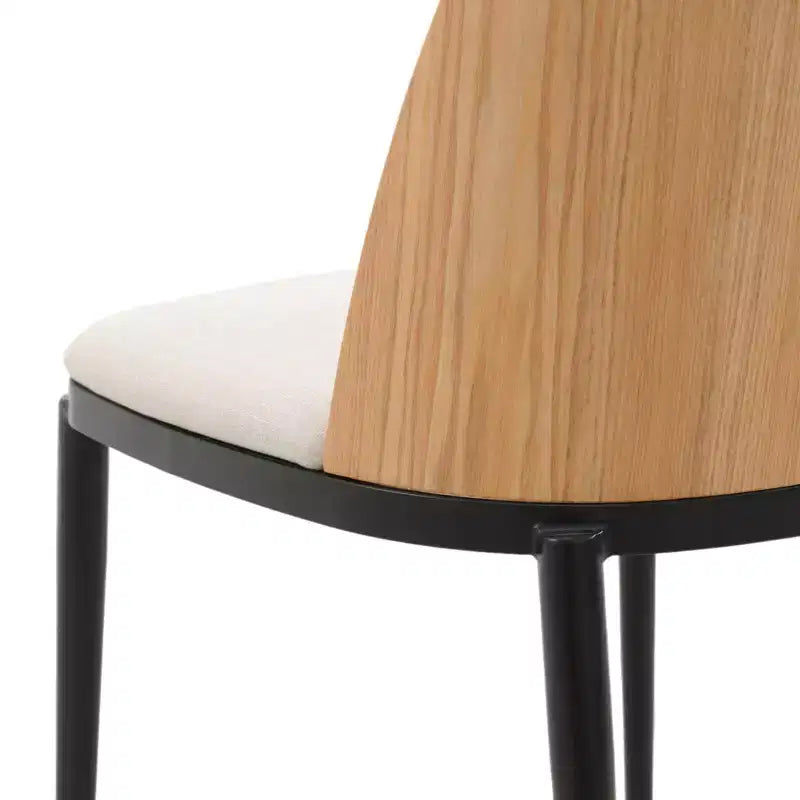 LeisureMod Verve Set da pranzo 5 pezzi - Tavolo rotondo con piano in MDF da 36, 4 sedie da pranzo laterali in pelle