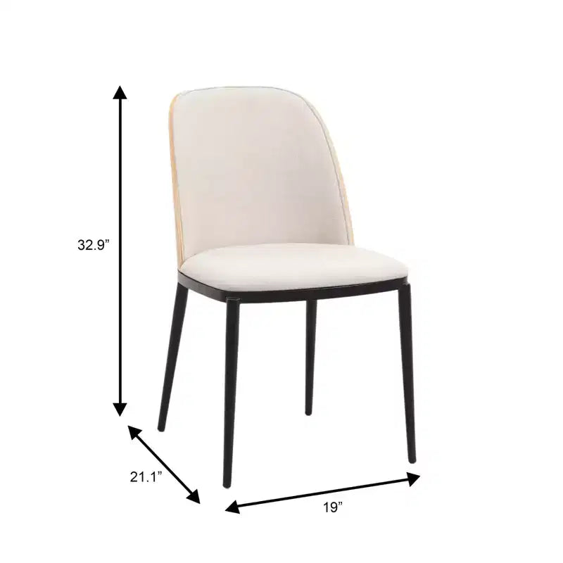 LeisureMod Verve Set da pranzo 5 pezzi - Tavolo rotondo con piano in MDF da 36, 4 sedie da pranzo laterali in pelle
