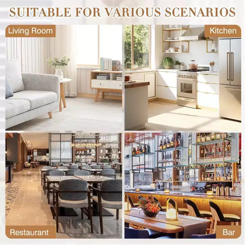 VECELO Set tavolo e sedie da pranzo da 5 pezzi per 4 persone, mobili da cucina, piano in MDF e struttura rettangolare in metallo, salvaspazio, nero/marrone/rovere