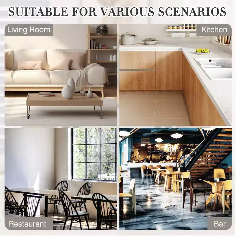 VECELO Set tavolo e sedie da pranzo da 5 pezzi per 4 persone, mobili da cucina, piano in MDF e struttura rettangolare in metallo, salvaspazio, nero/marrone/rovere