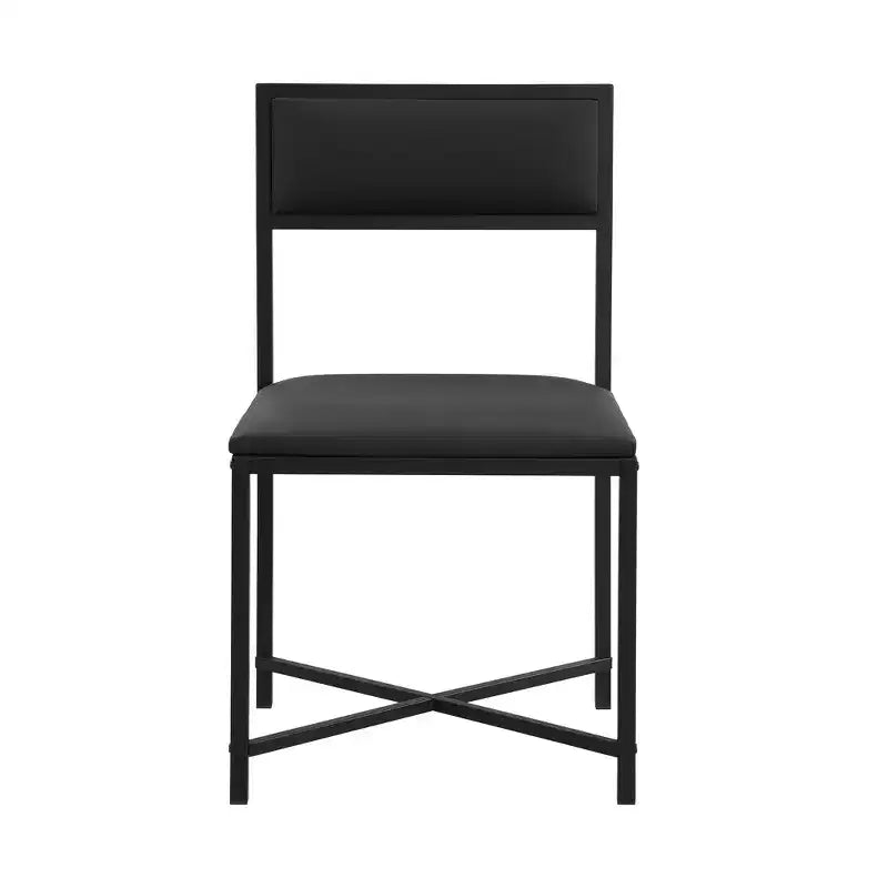 Set da tavolo da pranzo estensibile Whisen Modern a 5 pezzi, tavolo quadrato pieghevole con sedie imbottite in pelle