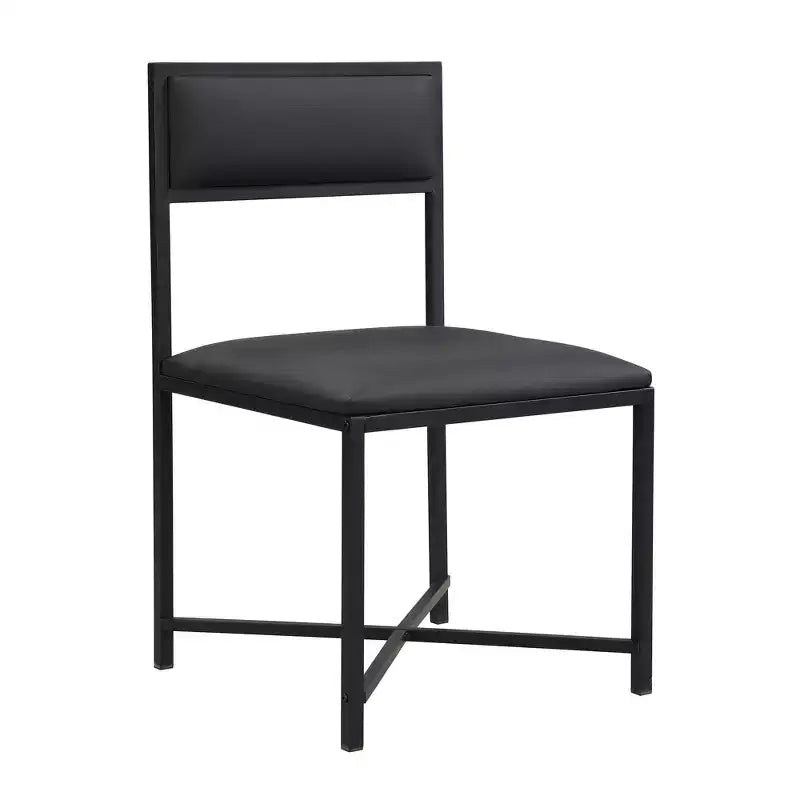Set da tavolo da pranzo estensibile Whisen Modern a 5 pezzi, tavolo quadrato pieghevole con sedie imbottite in pelle