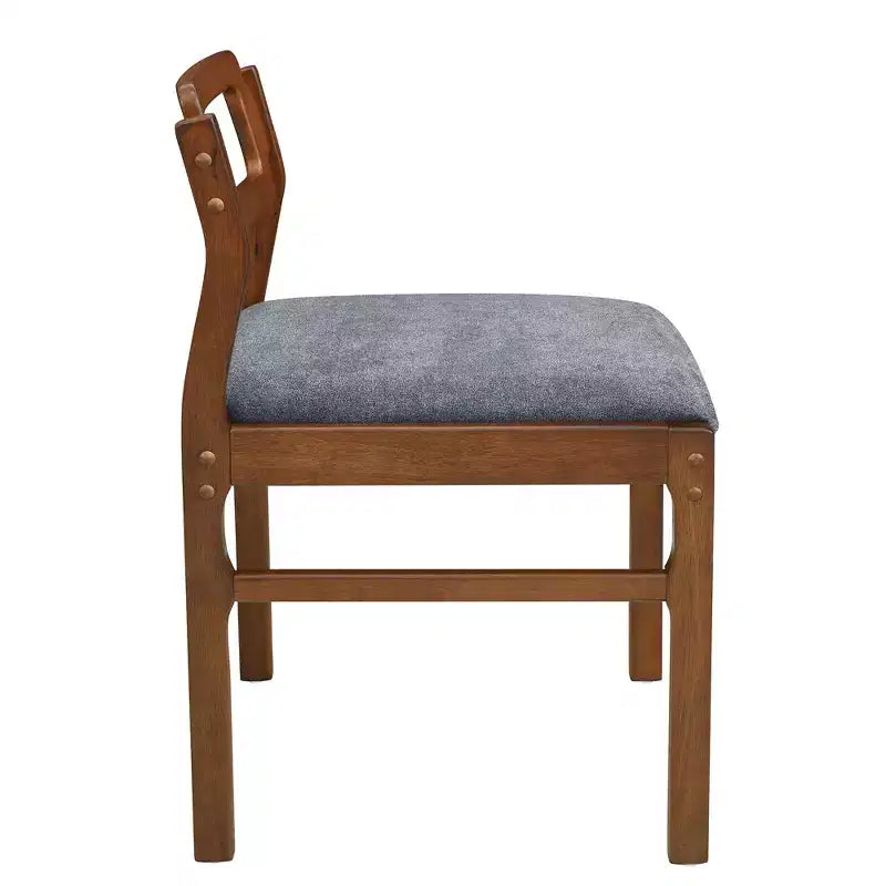 Whisen Modern Set da Pranzo Allungabile da 5 Pezzi con Tavolo in Legno, Due Allunghe a Ribalta e Sedie Imbottite