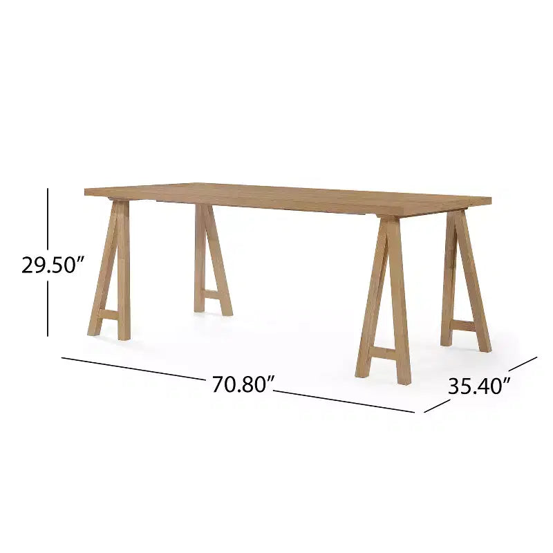Set da pranzo Vanus a 7 pezzi in legno di Hevea con tappezzeria e design moderno di metà secolo Christopher Knight Home