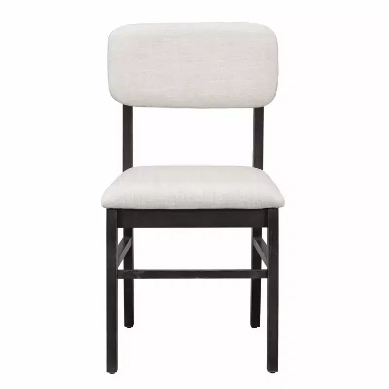 Set tavolo da pranzo Whisen 6 pezzi in legno massello con panca e sedie imbottite per cucina o sala da pranzo, stile moderno rustico, disponibile in 2 colori classici