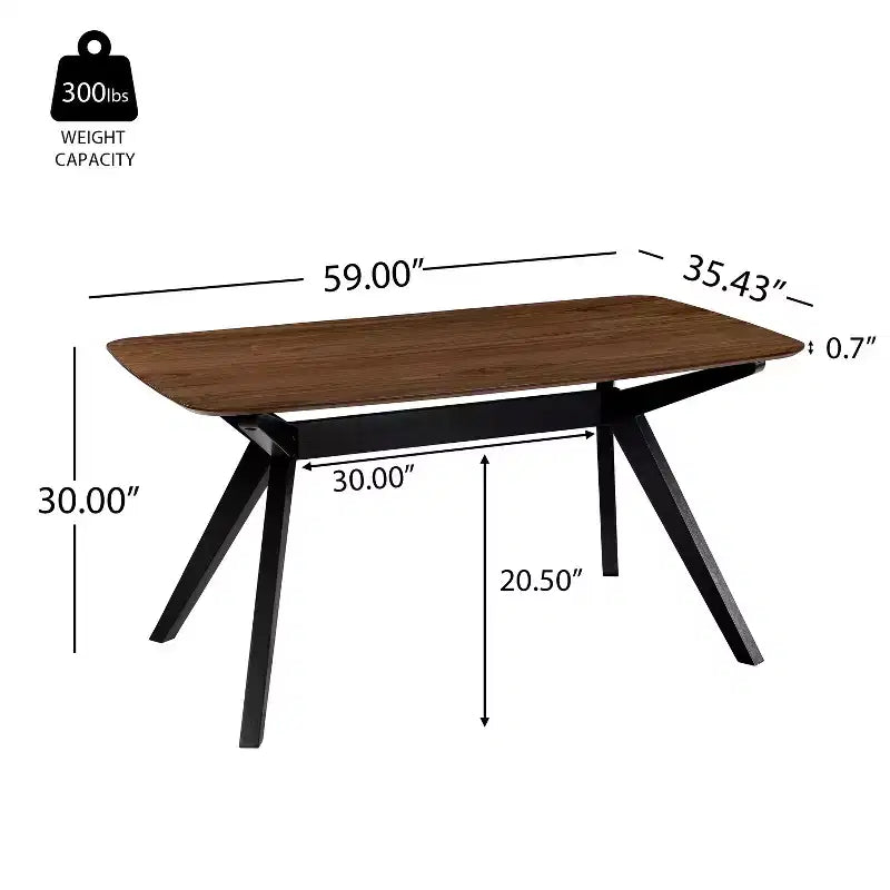 Christopher Knight Home Lara Set da pranzo imbottito in gomma con 5 pezzi, stile moderno del Mid-Century