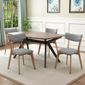 Christopher Knight Home Lara 5 Piece Mid-Century Modern Rubberwood Upholstered Dining Set