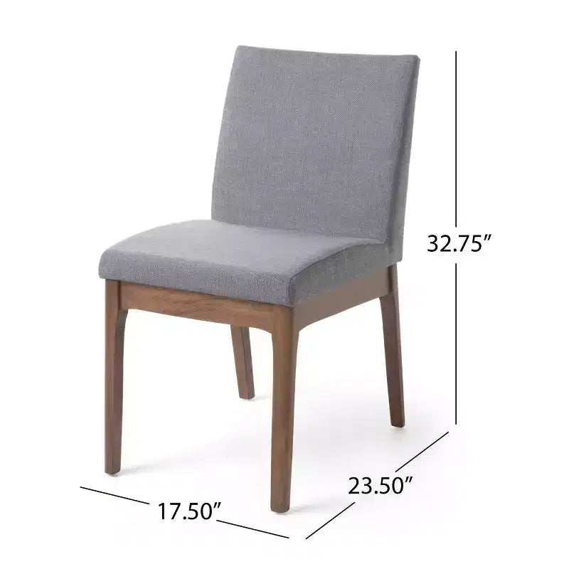 Christopher Knight Home Kwame Set da Pranzo 7 Pezzi in Legno Rivestito in Tessuto Stile Moderno Metà Secolo