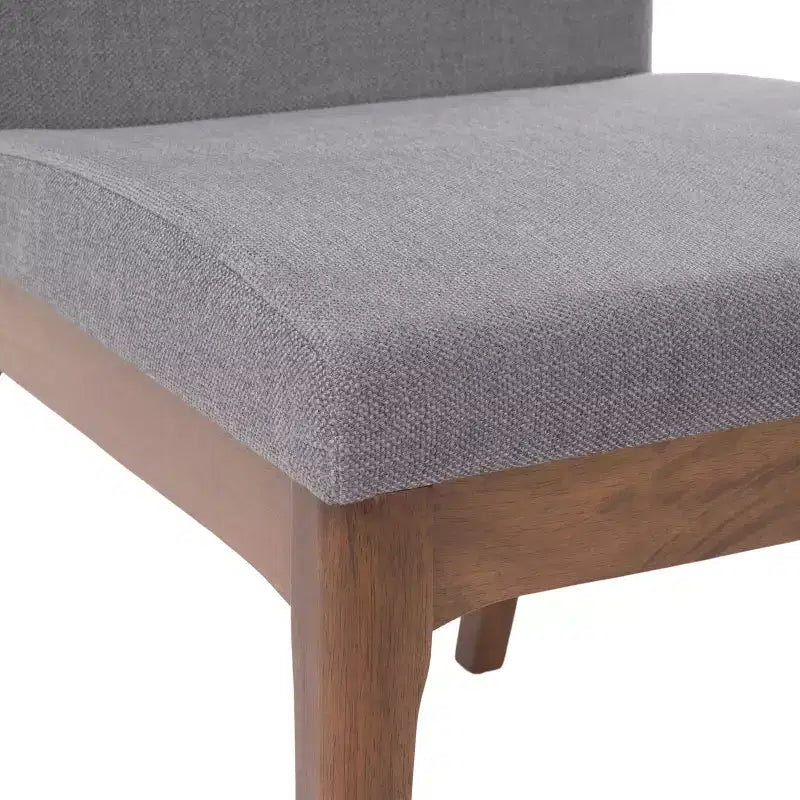 Christopher Knight Home Kwame Set da Pranzo 7 Pezzi in Legno Rivestito in Tessuto Stile Moderno Metà Secolo
