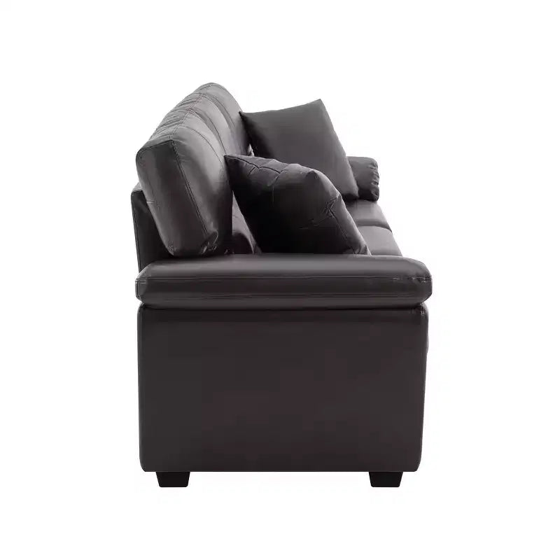 Kunstledersofa und -sessel, ultimativ bequemes Sofa fürs Wohnzimmer - Morden Fort