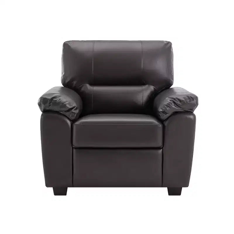 Kunstledersofa und -sessel, ultimativ bequemes Sofa fürs Wohnzimmer - Morden Fort