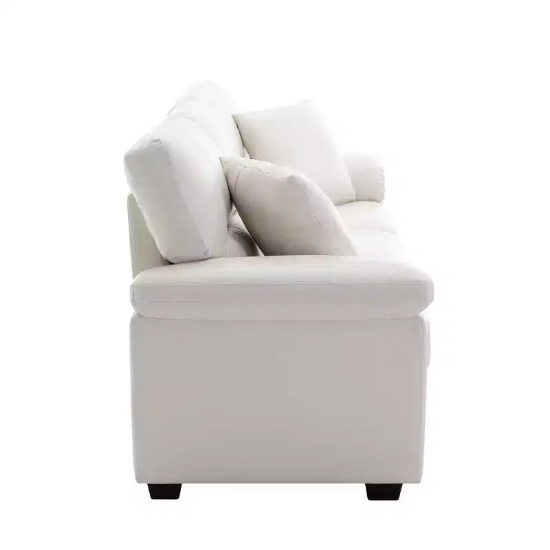Kunstledersofa und -sessel, ultimativ bequemes Sofa fürs Wohnzimmer - Morden Fort